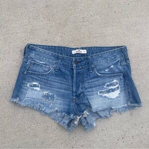 Distressed Denim Shorts